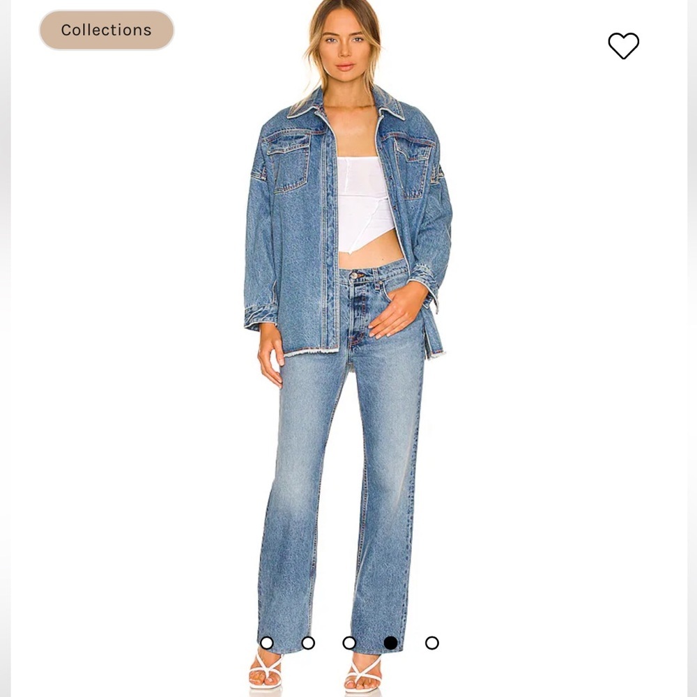 • GRLFRND • Women’s Courtney Low Rise Boot Jeans East River Blue 27